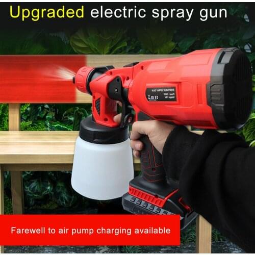 Electric Cordless Spray Gun 3 Different Spraying Methods Adjust The Output Of Paint Freely Charging Mode Atomizing Power Tool