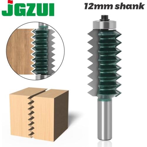 12 Shank Raised panel"V"joint Bits Finger Joint Glue Milling Cutter for Wood Tenon Woodwork Cone Tenon Milling Tenoning Machine