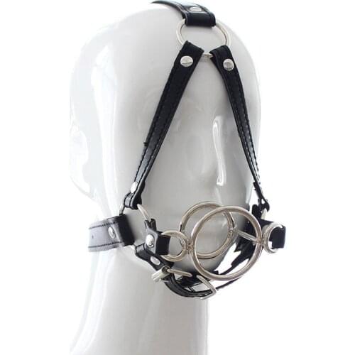 Hot Metal Spider Ring Gag with Head Slave Harness Mouth Gags Sex Toys For Couple Adult Games Female Flirting Sex Products