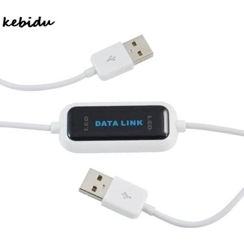 Kebidu USB 2.0 PC To PC Fast Simple Share Files Direct Copy Easy Transfer Data Cable Between Two Computers Free Driver 165cm