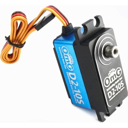 OmG D2-10S 10kg Short Brush Digital Servo Rc Drift Flat Sports Car Brushless Motor Digital Servo For Rc Racing Sports Car Parts
