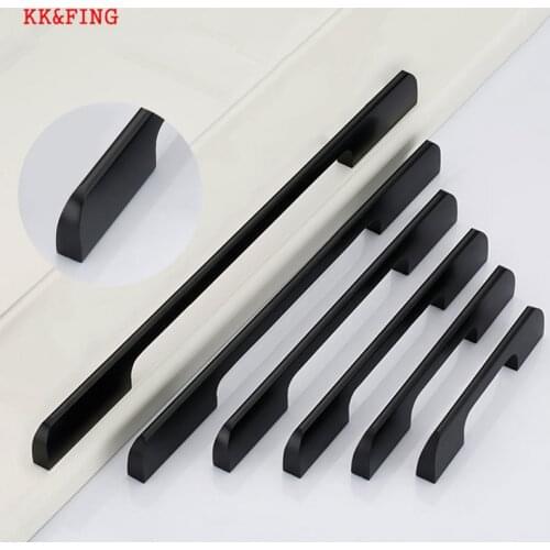 KK&FING American Aluminum Long Knob Cabinet Door Handles Bedroom Closet Dresser Kitchen Cupboard Drawer Pulls Furniture Hardware