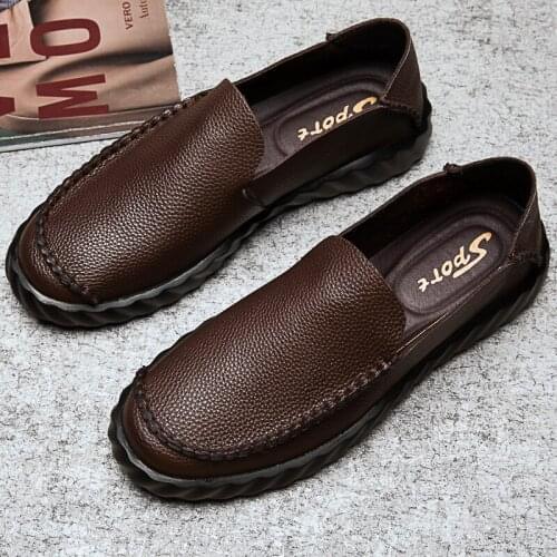 Mens Causal Shoes Mens Leather Casual Shoes Men 2020 Fashion Man Comfortable Breathable Sapato Masculino