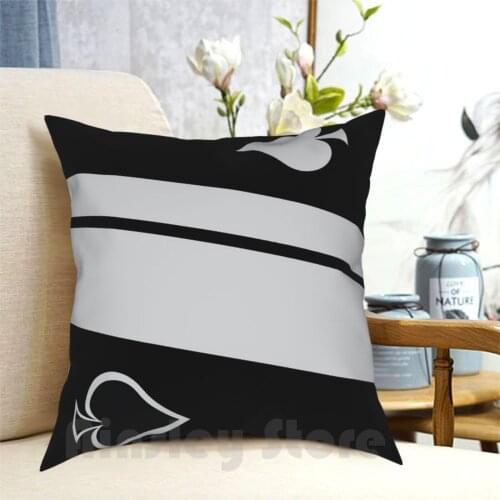 Pillow Case Printed Home Soft Throw Pillow Destiny Destiny The Game Bungies Destiny Black White Stripes Queen Of Spades