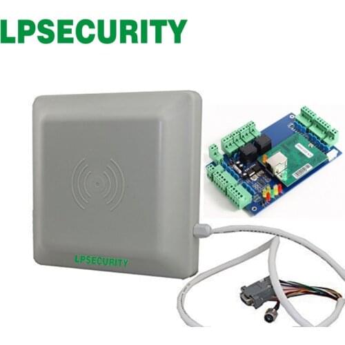 LPSECURITY Parking Gate relay Door Access Control Board 6m RFID UHF Reader Integrative Long Range Antenna Reader
