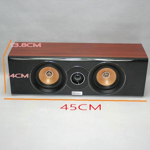 KYYSLB 40W 4ohm 4 Inch Center Passive Strip Full Frequency Midrange Treble Speaker Home Theater Surround Speaker Bullet Audio