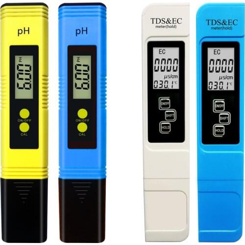3-in-1 PH /TDS/ EC Meter Digital Water Tester Pen Water Purity PPM Aquarium Filter for Aquarium Pool Water Quality Monitor