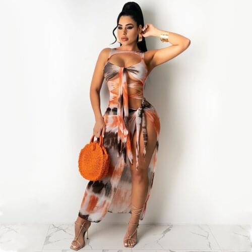 2021 New Arrival Famous Brand Dress Print Bandage Hollow Out O-neck Sleeveless Summer Sexy Maxi Dress Vestidos