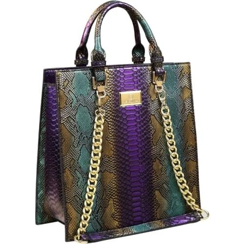 Retro Casual High Quality Women Leather Handbags Split Leather Messenger Bags Famous Brand Serpentine Clutch Big Tote Bolsos Sac