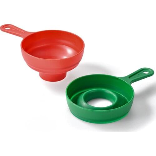 PP Plastic Folding Telescopic Funnel For Wide Mouth And Jars Kitchen Tools Food Silicone Grade Jam Spice Large Canned Funnel