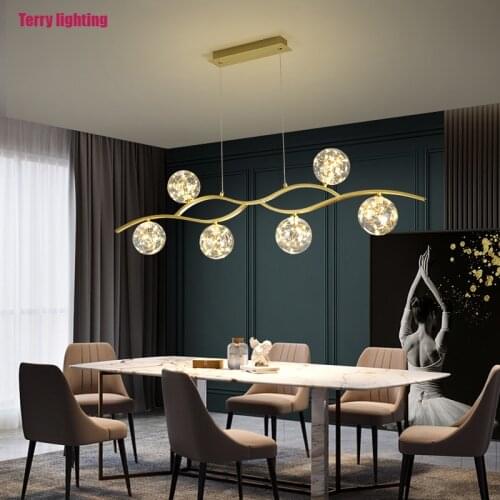 Nordic chandelier modern compact lighting all over the Sky Star Bar dining room bedroom light luxury chandelier