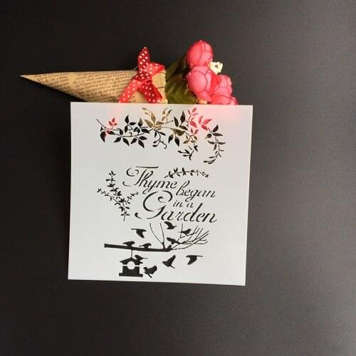 1Pcs 13*13cm Scapbook Stencil Cake Decorating Tool scrapbooking DIY Decorating Stencil Fondant Pattern Printing Spray Template