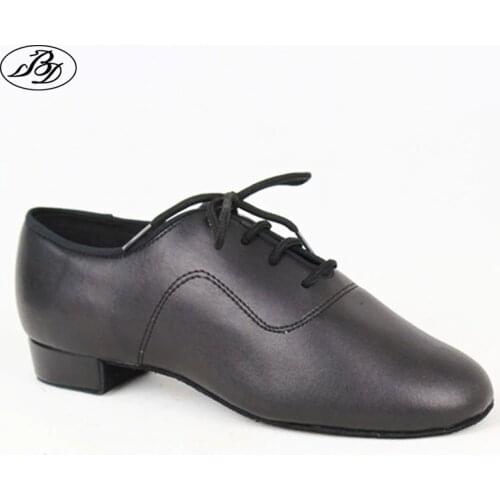 Boys Standard Dance Shoes BD702 Black Straight Dance Shoes Dancesport Shoes Ballroom Dance Shoe Waltz Tango Foxtrot Quickstep
