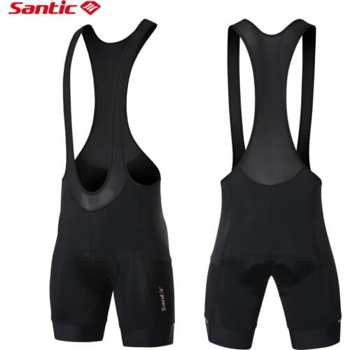 Santic Men Cycling Bib Shorts 4D Cushion Padding Cycling Bottom Bib Shorts Cycling Bicycle Bib Shorts Asian Size 5031/5014