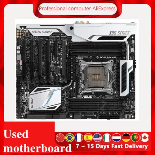 For ASUS X99-DELUXE/USB3.1 Original Used Desktop X99 X99M 2011 Socket LGA 2011 Core i7 LGA2011 V3 DDR3 Motherboard
