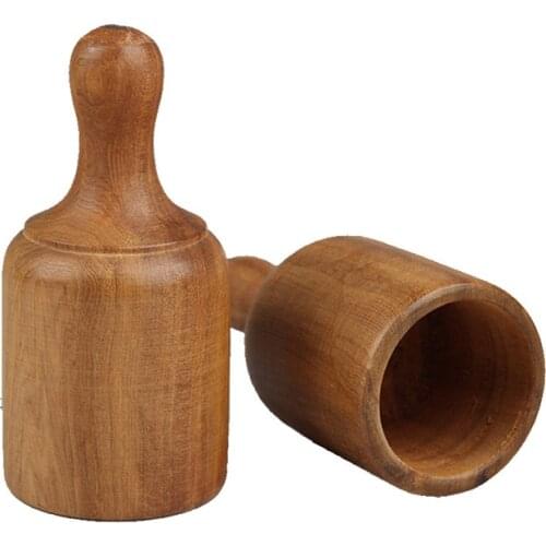 1 Pair Fragrant Wood Cups Therapy Body Fire Jar Cupping Massage Set acupuncture Medical Vacuum Stress Relief Health Care