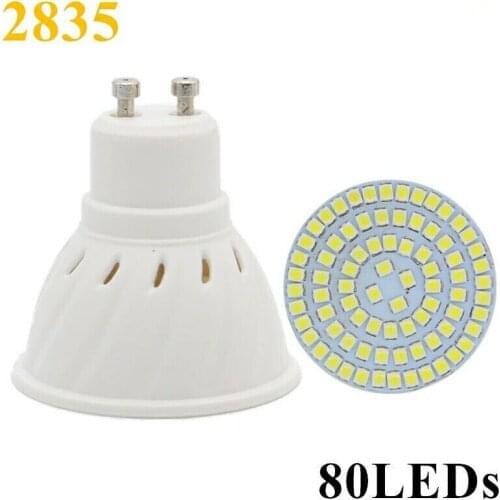 10pcs/lot 8W GU10 E27 MR16 E14 80 Leds SMD 2835 Led Bulb Lamp Spotliight Home Lighting 220V~240V Free shipping