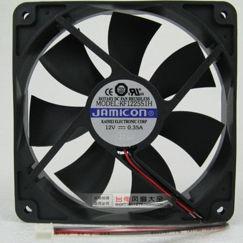 12025 12V 0.35A KF1225S1H 12CM Computer Chassis Cooling Fan