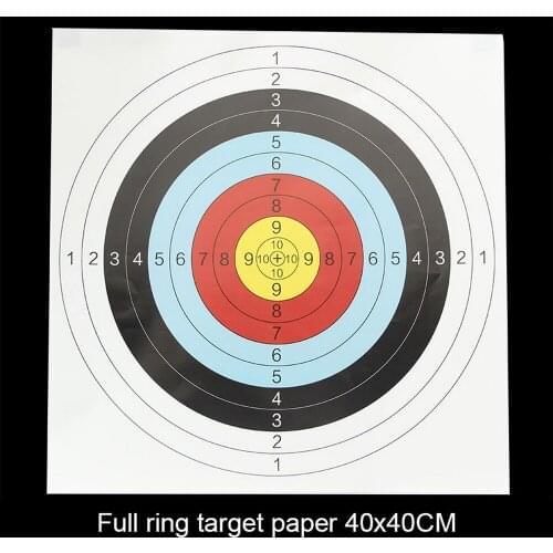 20PCS Archery Target Paper 40x40cm Durable Arrow Train Target Practice Shooting