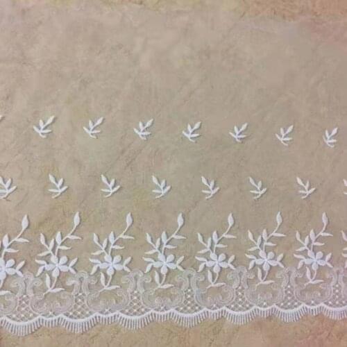 35CM wide high quality white lace fabric woven trim ribbon DIY Handmade sewing embroidery lace ribbon clothing accessories