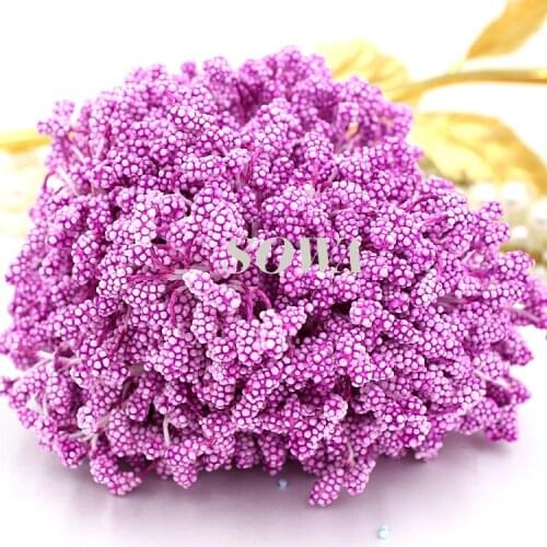 Free Shipping New Arrival 800pcs/Lot 5mm Light Rose Foam Flower Stamen Pistil Cake Decoration Craft DIY Hot Sales
