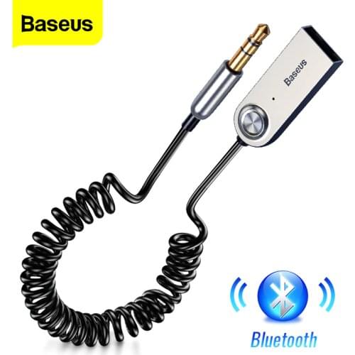 Baseus Bluetooth Adapter USB Dongles Cable For Car 3.5mm AUX Bluetooth V5.0 4.2 4.0 Bluetooth Receiver Speaker Audio Transmitter
