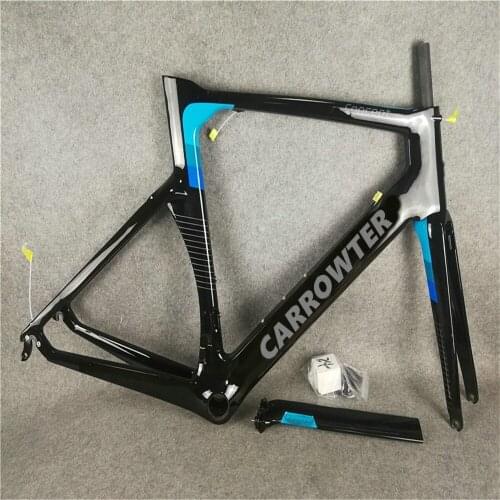 Carrowter Concept CHLB BLACK/BLUE Bike Frame Road Carbon Frameset Bike Frame XXS/XS/S/M/L/XL