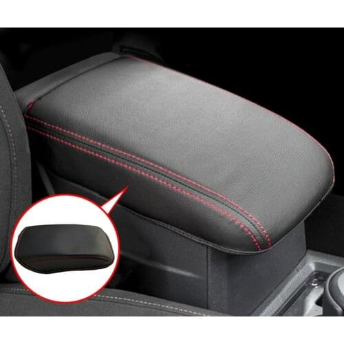 PU leather console lid cushion storage protector tray box cover for Volkswagen for Golf 7 MK7 for seat arona lid pad 2013-2017