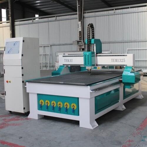 Tekai TEM1325 wood cnc drill routers with vacuum table and dust collect