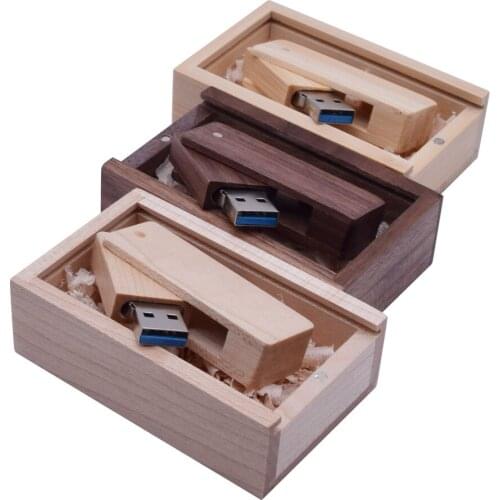 Wooden Saber USB + Box USB Flash Drive 3.0 Pendrive 8GB 16GB 32GB 64GB Pen Drive Flashdrive Custom LOGO Wedding Gift Photography