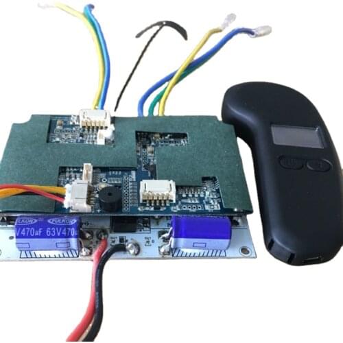Outrunner electric skateboard DIY Sensored bldc 6374 6384 5065 motor dual driver speed controller with 2.4g LCD screen remote