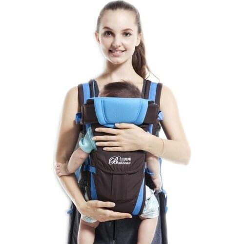 0-2 Years Ergonomic Baby Carrier Front Facing Kangaroo Stretchy Sling Hipseat Infants Manduca Baby Backpack Pouch Wrap KF022-1