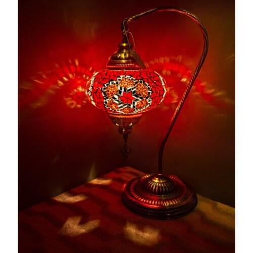 Handmade Unisex Art Decoration Vintage Bedside Table Floor Wall Ceiling Chandelier Ring Light Led Strip Dim Lamp Xiaomi Red