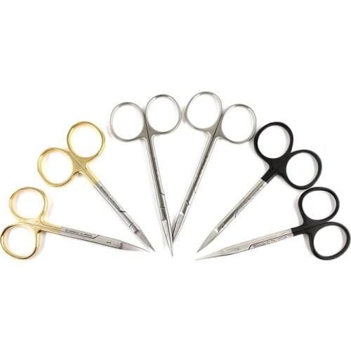 Shi Qiang Eye Scissors Embedding Double Eyelid Surgery Tools Stitch Removal Scissors Tissue Scissors 9.5CM Fine Scissors