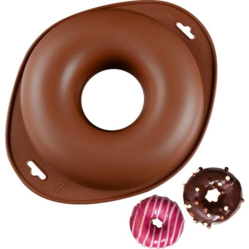 Creative Large Donut Cake Mould Round silicone mold Creative kitchen high temperature baking tools Silicone cake mold