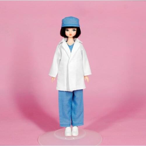 BJD Doll 1/12 Dolls 6inch Ball Jointed Doll DIY Toys Doctor Full Set Kids Pretend