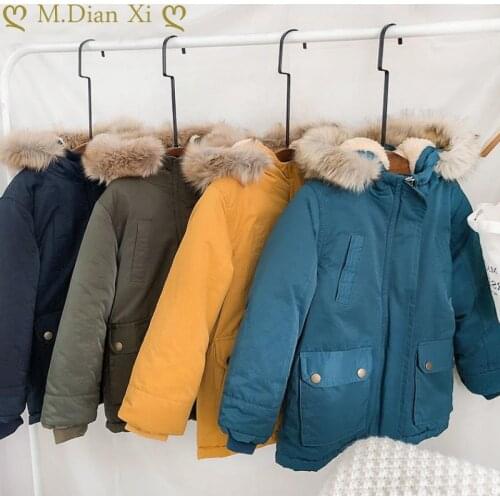 Winter New Childrens Clothing Pure Color Velvet Padded Coat Jacket Boys Girls Baby Outing Clothes Jacket Children Zipper Jacket