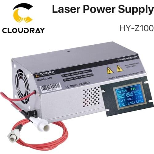 Cloudray 100-120W CO2 Laser Power Supply Monitor AC90-250V EFR Tube for CO2 Laser Engraving Cutting Machine Z100 Z Series