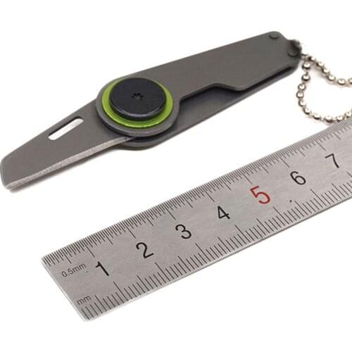 Mini Keychain Folding Knife Pocket Camping Peeler Knife Steel Blade Tactical Rescue Hunting Survival Knives Outdoor EDC Tool