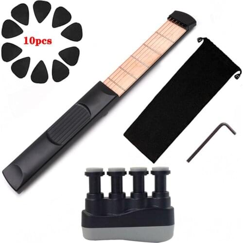 A Set Pocket Guitar Simple Fingering Training Tool Set Guitar Accessories Practical Trainer For Beginners