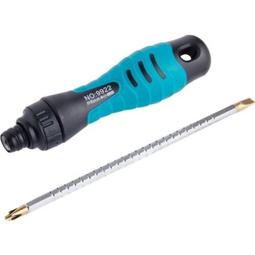 PENGGONG 2in1 Precision Adjustable Ratchet Screwdriver Set Two-Way Slotted Phillips Magnetic Screwdriver Bits