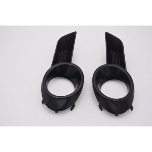 New 1 Pair Left & Right Black Front Bumper Fog Light Lamp Cover Grille for TOYOTA HIGHLANDER 2008-2010