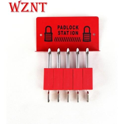 NT-PL01 5 padlock Lock rack Metal hanging rack for safety lock Simple lock management station