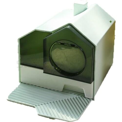Fully enclosed cat litter basin drawer type large cat toilet splash proof, kitten odor proof and sand proof cat litter
