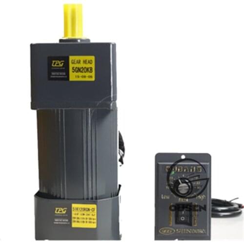 60W 220V AC Gear Speed Motor / Geared Motor 5IK60RGN-CF Motor + Speed Governor Speed Regulating Motor/speed Reducing Motor