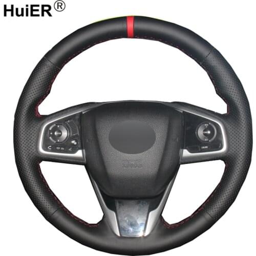 Hand Sewing Car Steering Wheel Cover For Honda Civic Civic 10 2016 2017 2018 2019 CRV CR-V 2017 2018 2019 Clarity 2016-2018