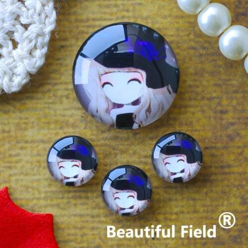 12mm 25mm 14mm 16mm 18mm 20mm Photo Glass Cabochons Round Cameo Set Handmade Settings Stone Girl AA32