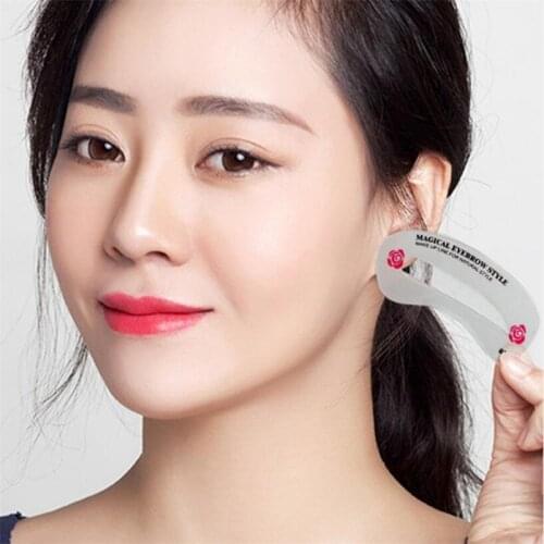 24Styles Specialty Grooming Eyebrow Stencil Kit Makeup Tools DIY Beauty Eyebrow Template Stencil For Women Beauty Tool