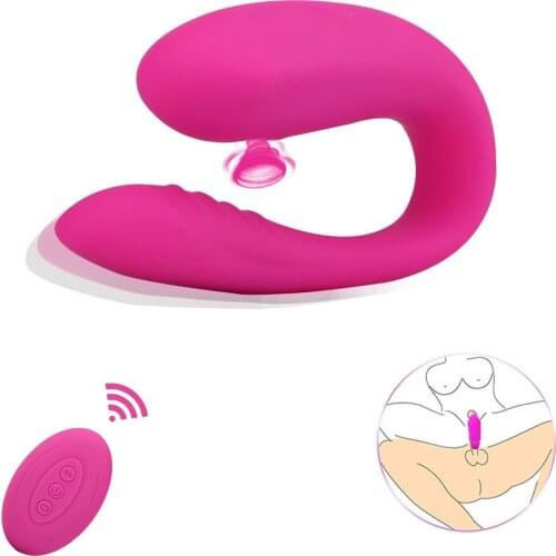 U Shape Vibrator Sex Vibrator Couple Sex Toys for Adults Women Remote Control Vagina Masturbator G Spot Clitoris Clit Massager