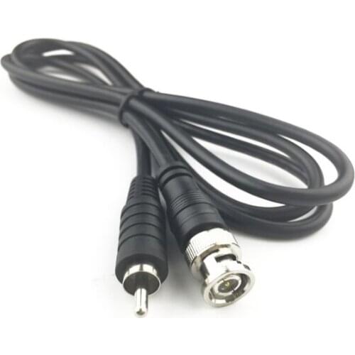 2m BNC Male to RCA Male Extension Cable Q9 Jumper Surveillance Video Cable for VCR Connect to TV